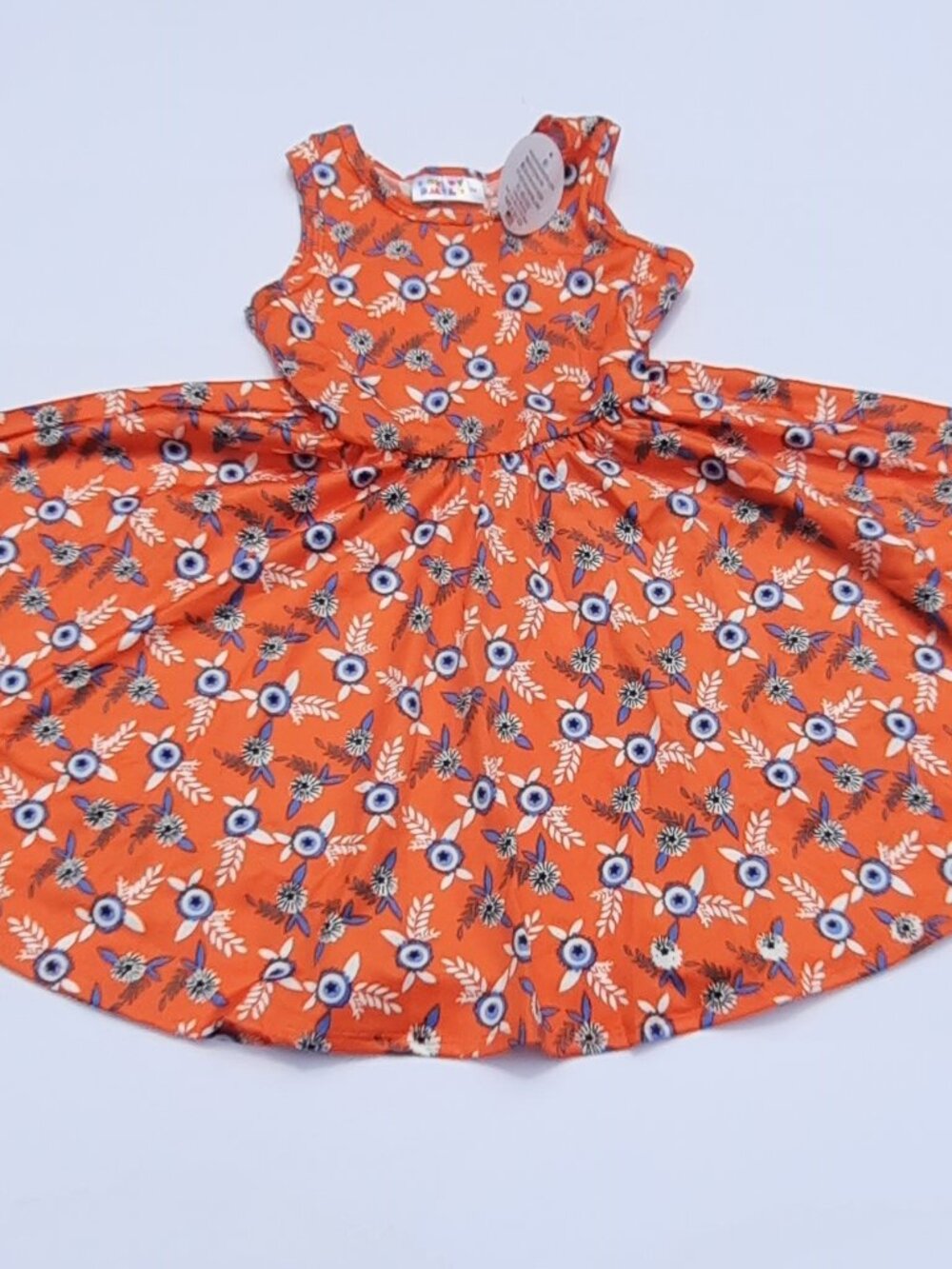 Dotdotsmile Dress Size 3/4 Red Patriotic Floral Tank New With Tags